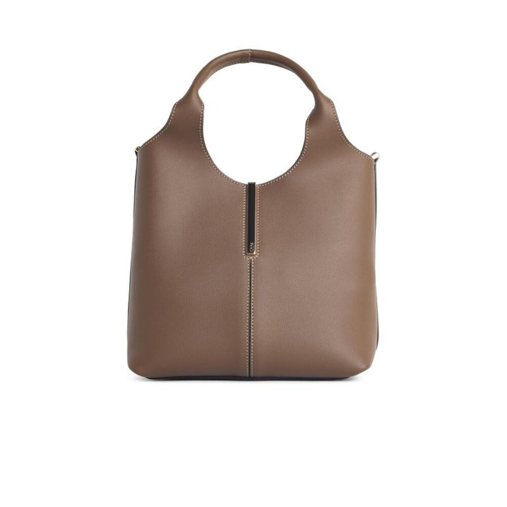 Tod's 'Shopping Tote' Mini Bag In Brown Leather Women - Picture 1 of 3